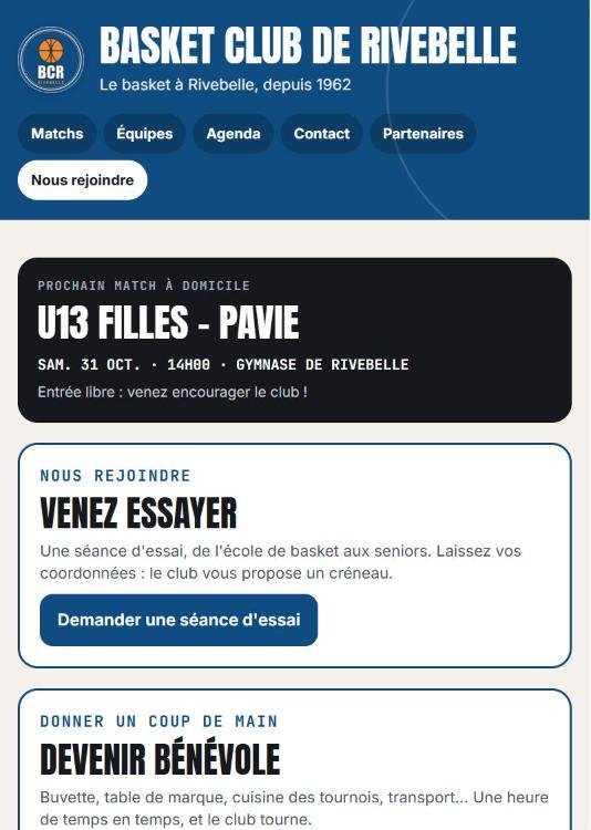 Site public du club